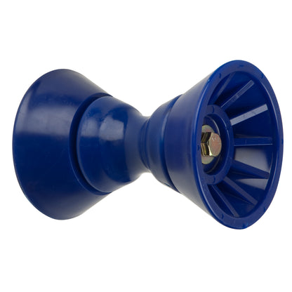 CE Smith - 29331 Bow Bell Roller Assembly - Durable Marine Tool - 4" Wide - 1/2" Shaft - Blue