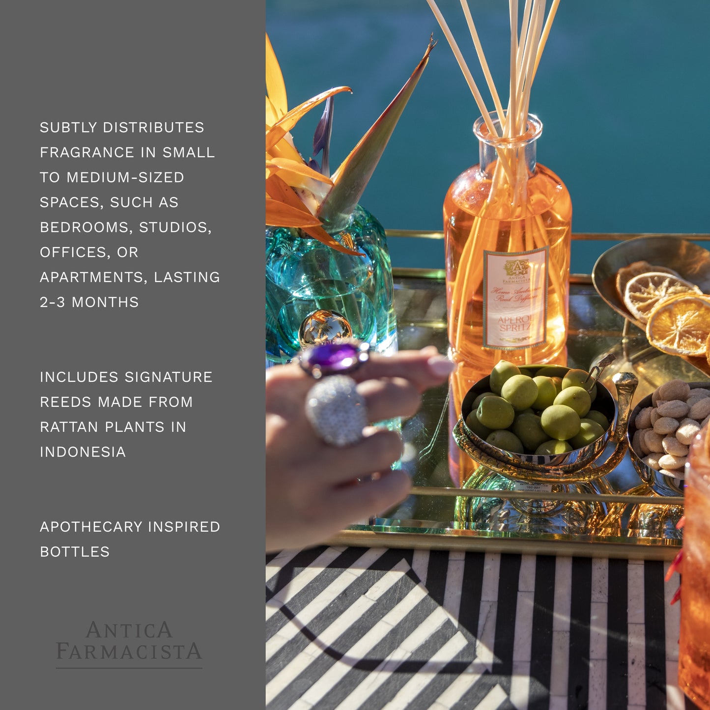 Antica Farmacista Home Ambiance Diffuser, Aperol Spritz, 8.45 Fl Oz