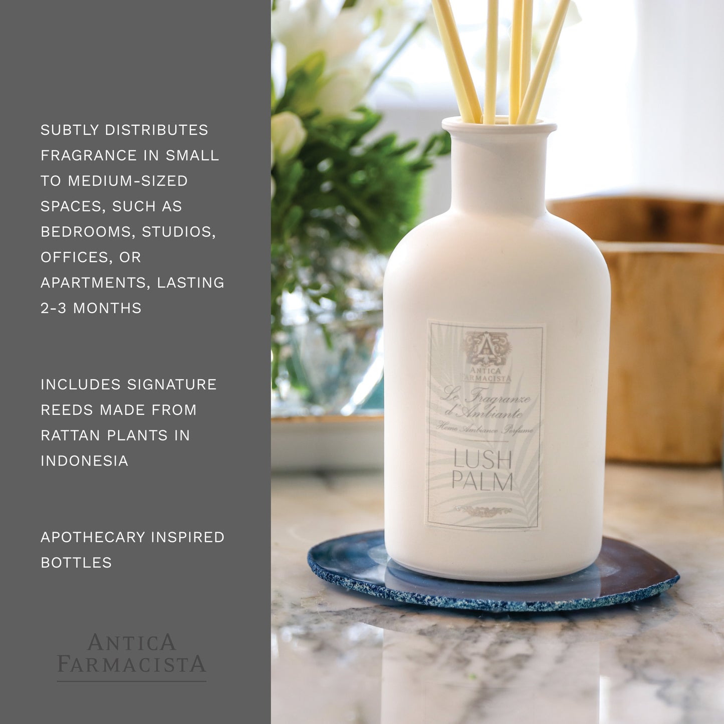 Antica Farmacista Home Ambiance Diffuser, 8.45 Fl Oz, Lush Palm