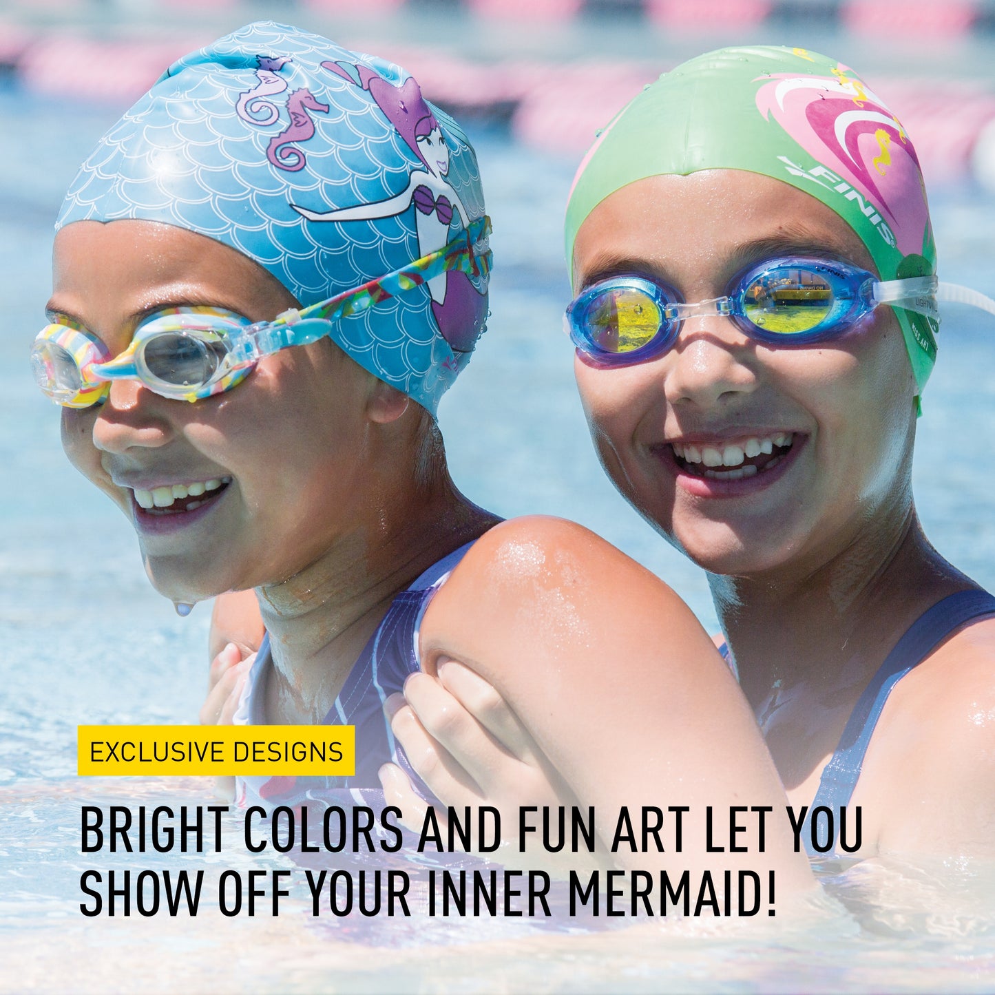 FINIS Mermaid Silicone Swim Cap (Floaty)