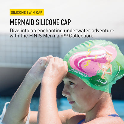 FINIS Mermaid Silicone Swim Cap (Seahorse)