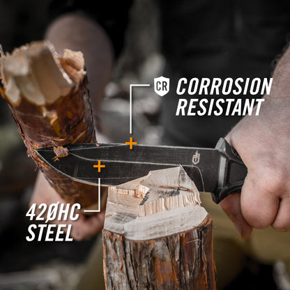 GERBER StrongArm Fixed Blade Knife with Fine Edge - Coyote Brown
