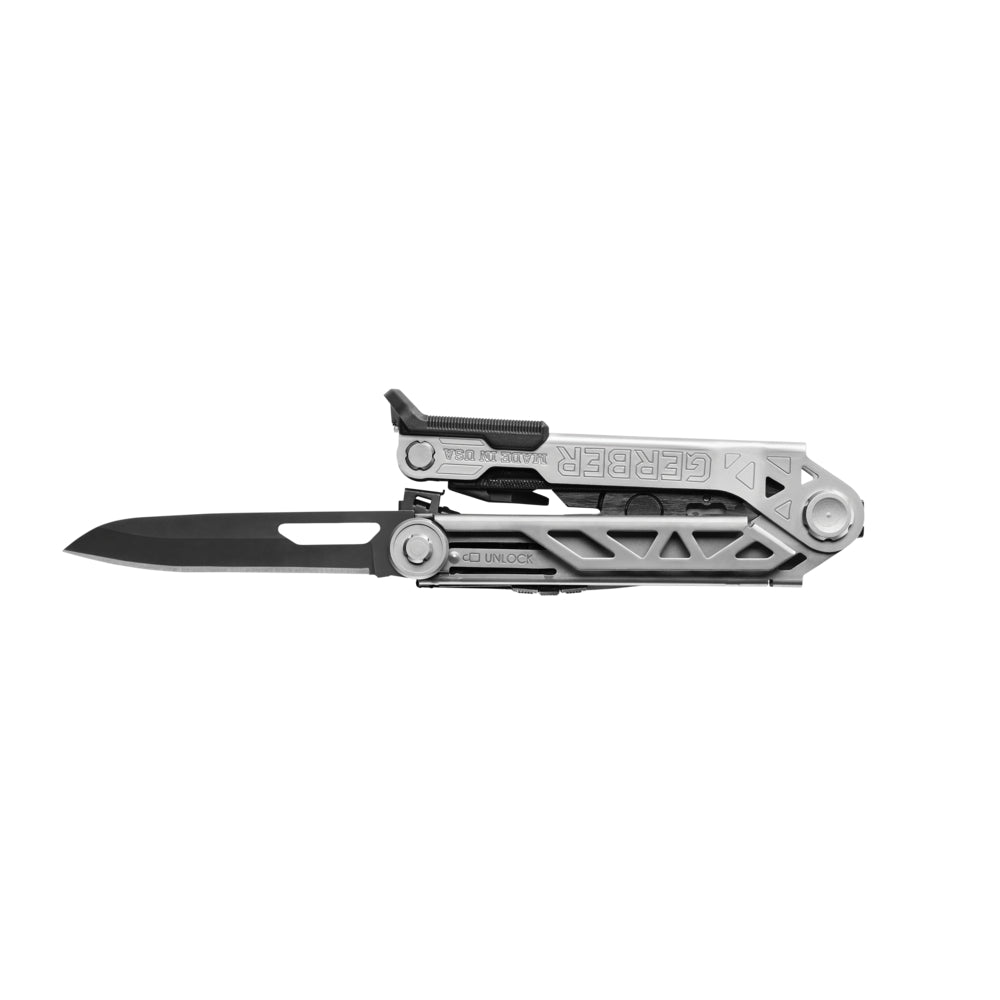 Gerber Gear 30-001194N Center-Drive Multitool with Bit Set, and Sheath, Silver/Black, Standard Bit Set