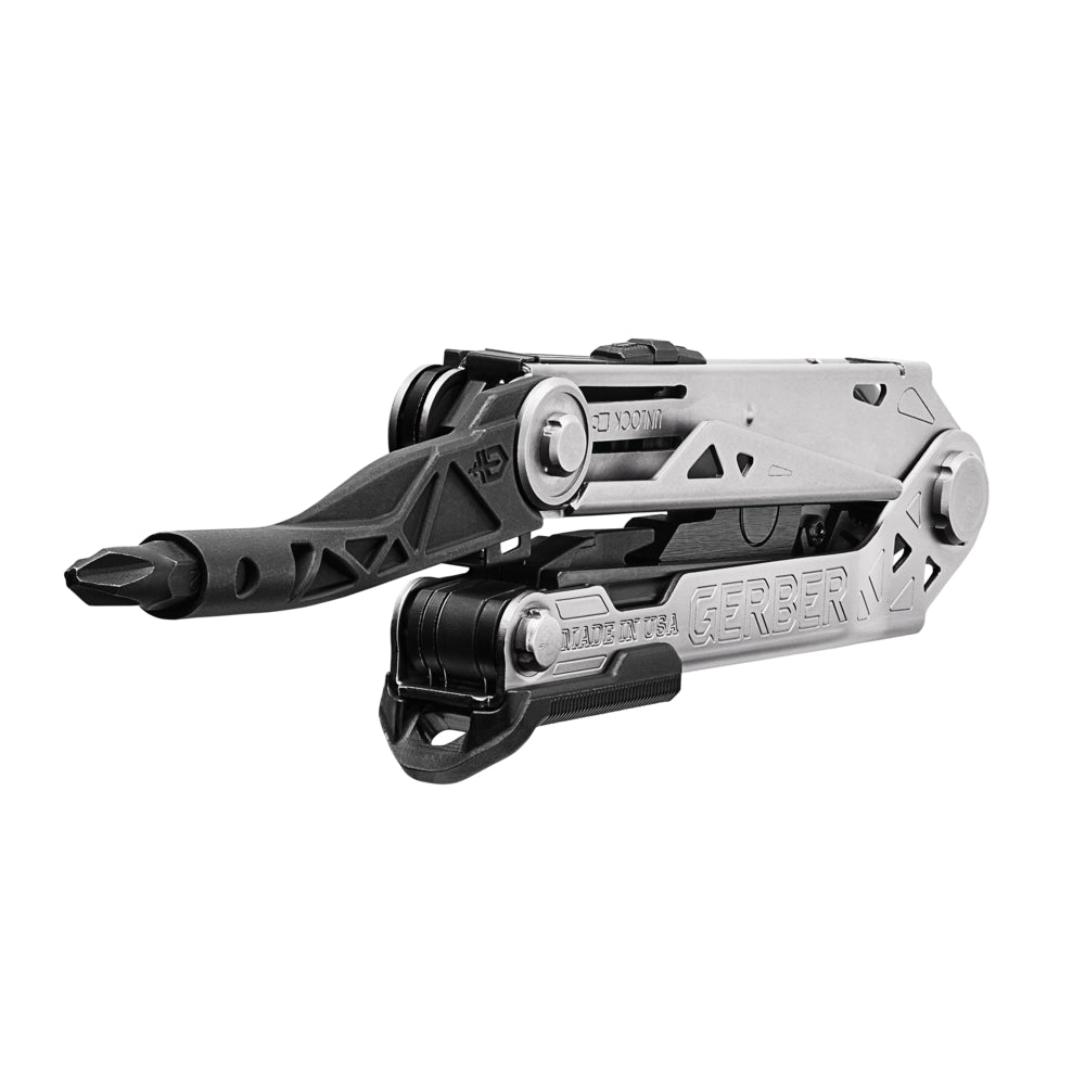 Gerber Gear 30-001194N Center-Drive Multitool with Bit Set, and Sheath, Silver/Black, Standard Bit Set