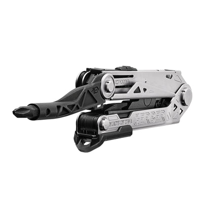 Gerber Gear 30-001194N Center-Drive Multitool with Bit Set, and Sheath, Silver/Black, Standard Bit Set