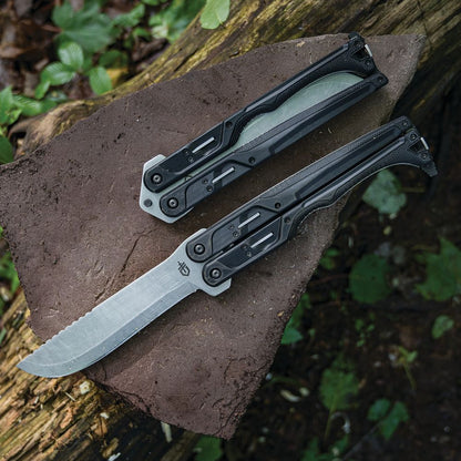 Gerber DoubleDown Folding Machete - Black/Stone