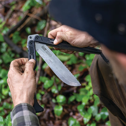 Gerber DoubleDown Folding Machete - Black/Stone
