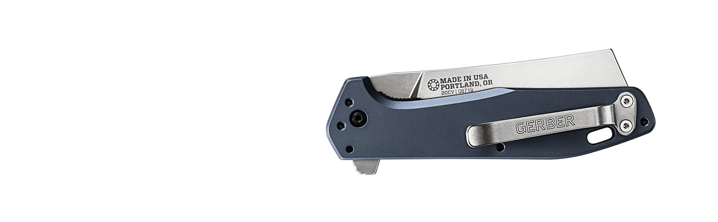 Gerber Gear Fastball EDC Cleaver Knife - Urban Blue,30-001837