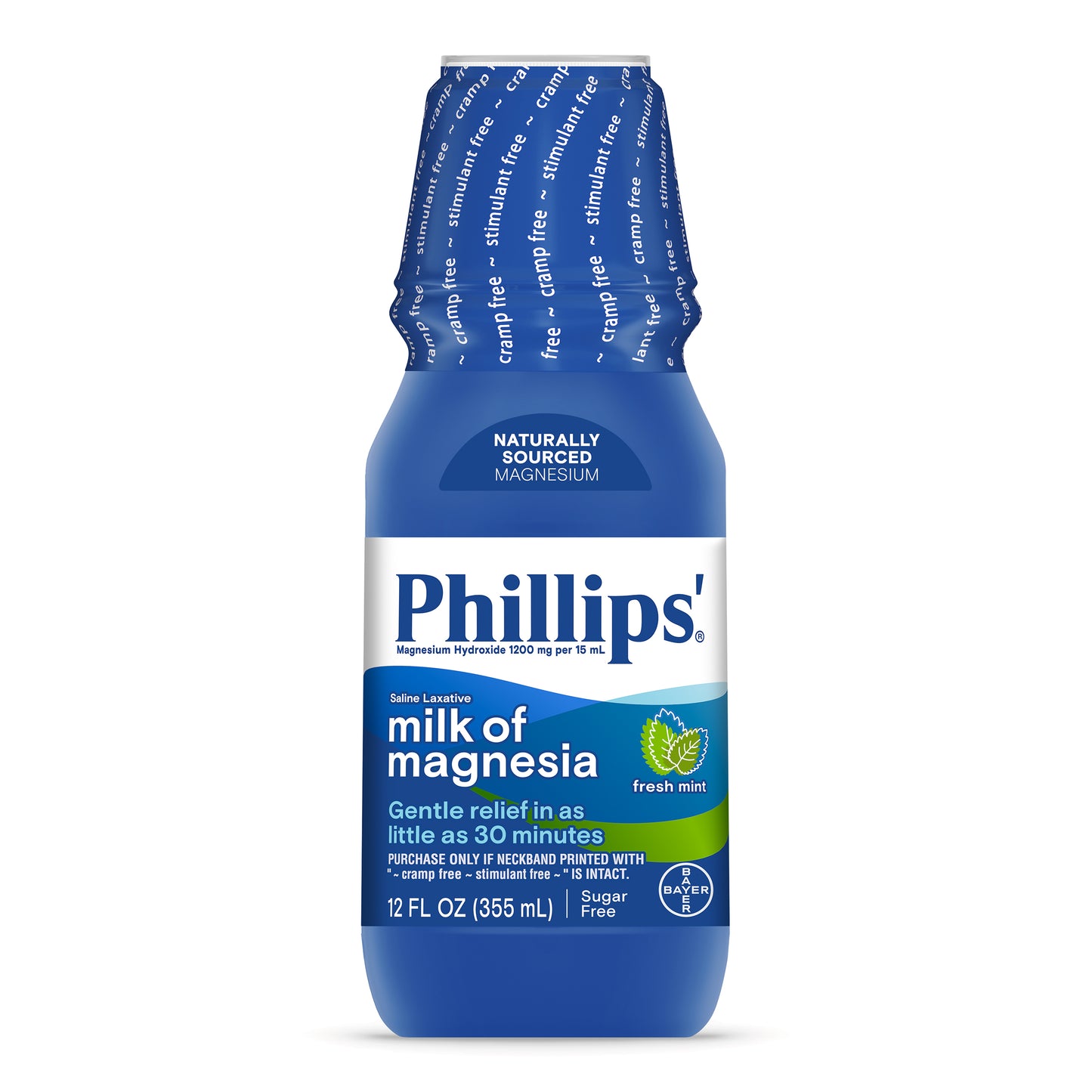Phillips' Milk of Magnesia, Fresh Mint 12 oz (Pack of 4)
