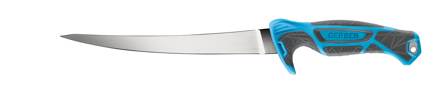 Gerber Gear Controller 8 in. Saltwater Fillet Knife,Salt Water - Cyan,8 Inch (20 cm),1028478