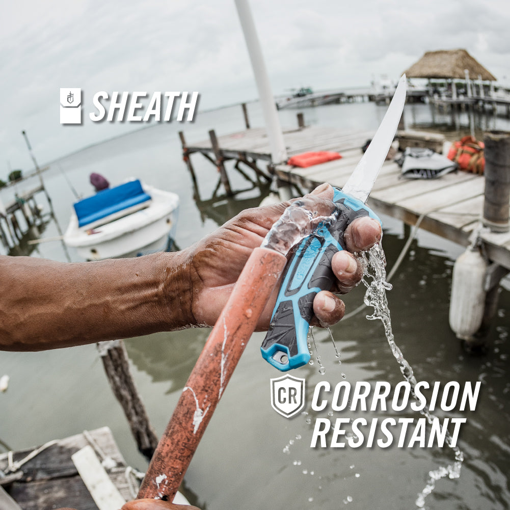 Gerber Gear Controller 8 in. Saltwater Fillet Knife,Salt Water - Cyan,8 Inch (20 cm),1028478