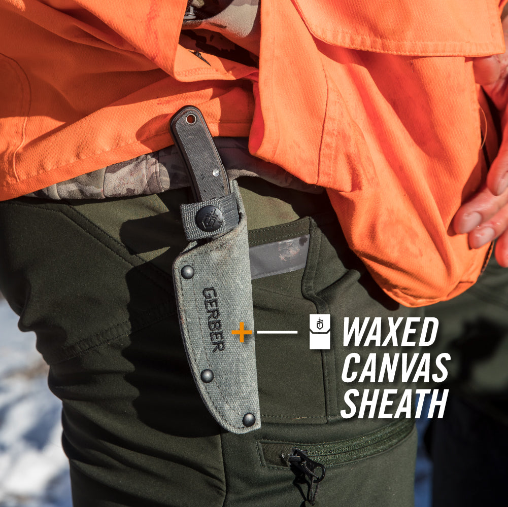Gerber Gear Downwind Drop Point Knife with Sheath, Olive