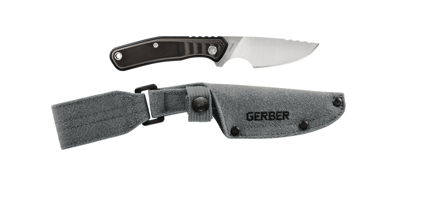 Gerber Gear Downwind Caper Knife with Sheath, Black, (31-003932)