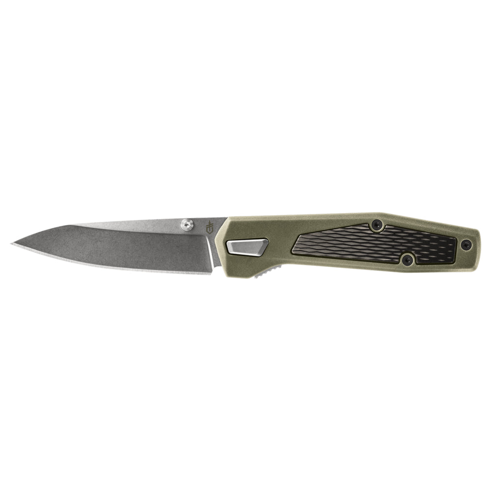 Gerber Gear Fuse Pocket Knife, 3.3 Inch Plane Edge Blade, Sage