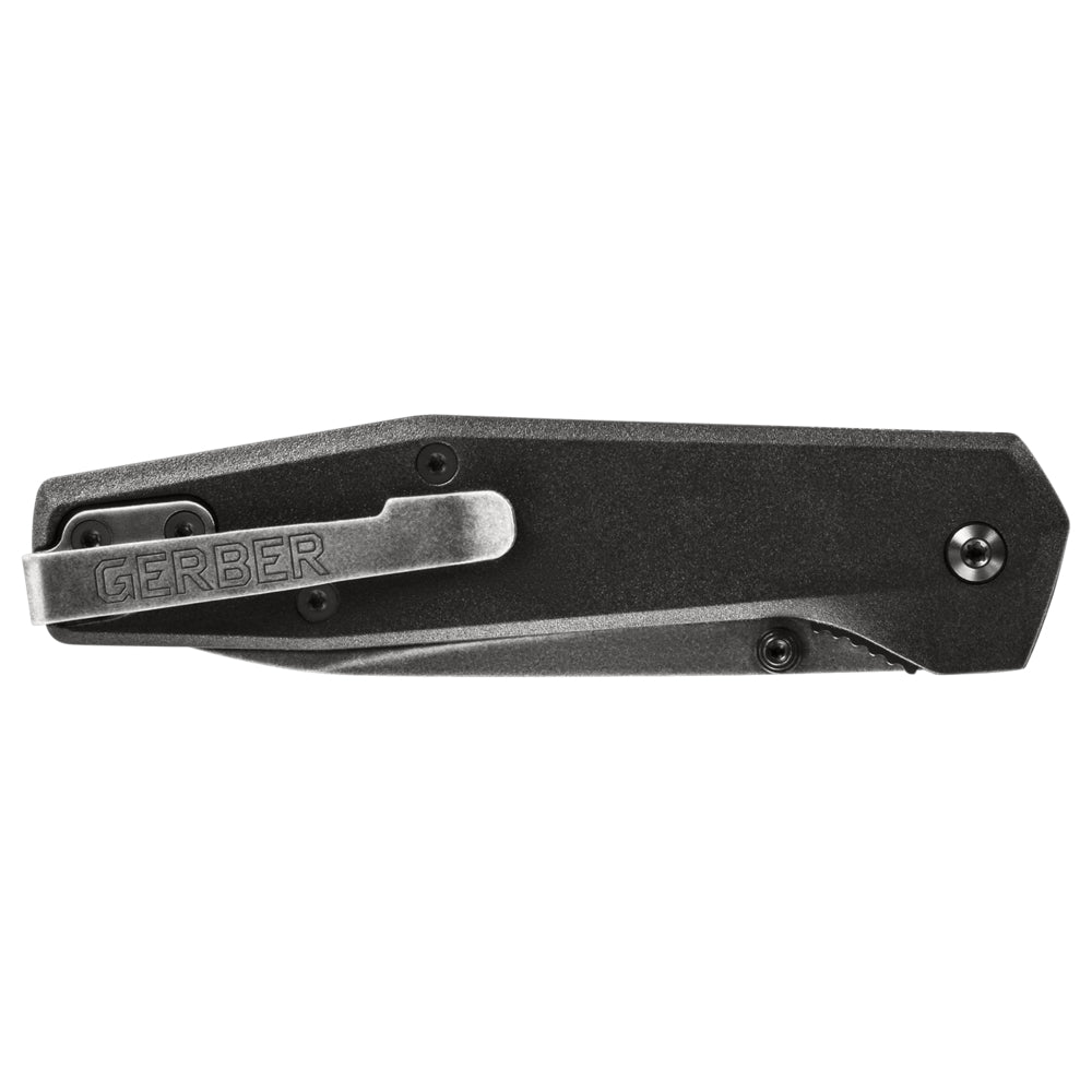 Gerber Gear Fuse Pocket Knife, 3.3 Inch Plane Edge Blade, Black