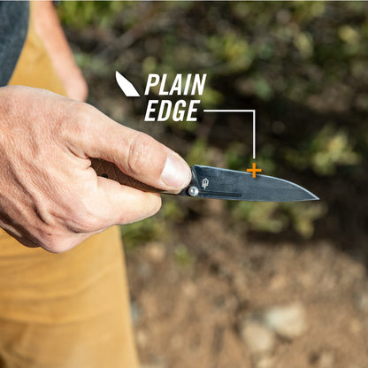 Gerber Gear Zilch Folding Pocket Knife, 3.1 Inch Plain Edge Blade, Drab Red