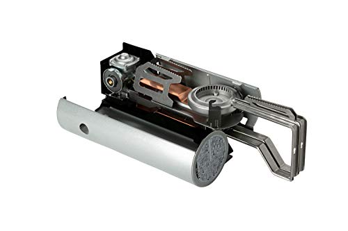 Snow Peak - Home & Camp Burner GS-600BK-US - Designed in Japan, Lightweight and Compact for Camping, Stable Base for Cooking - Silver