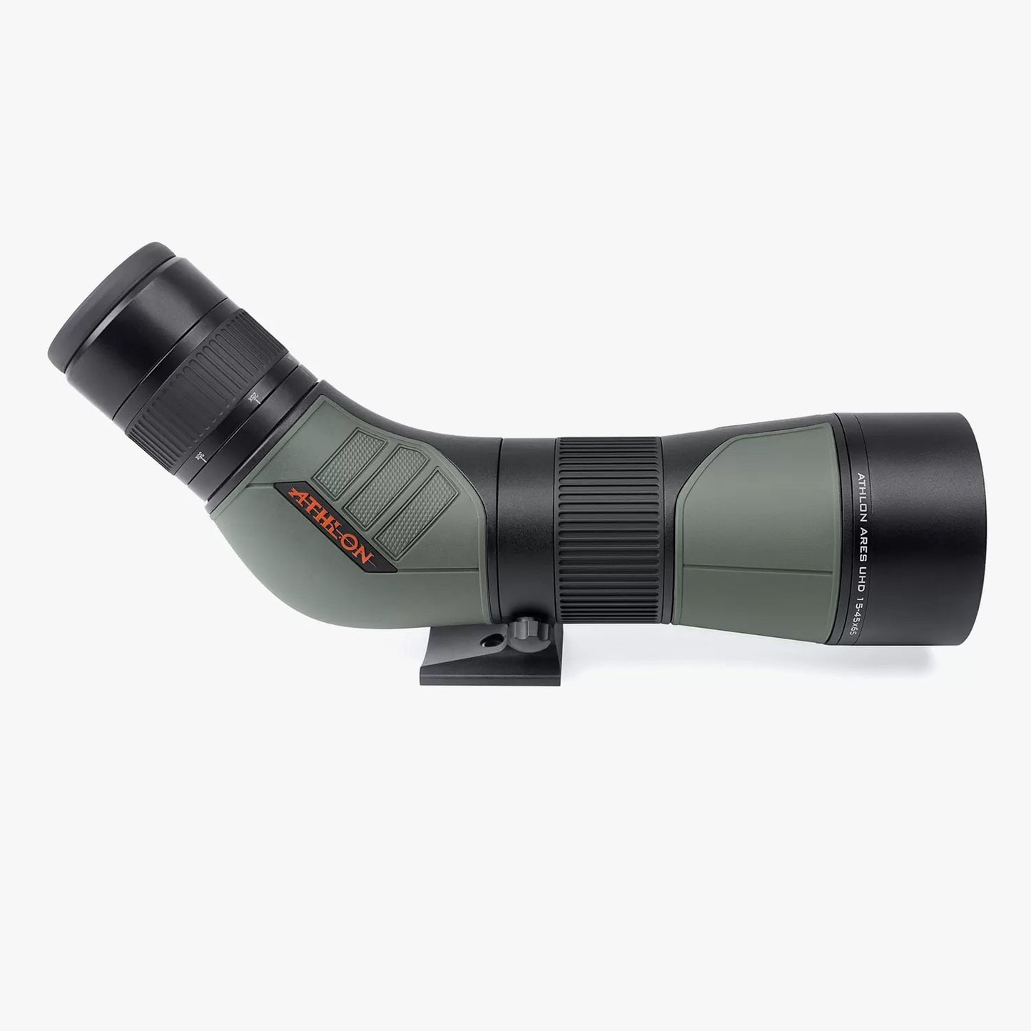 Athlon Optics Ares UHD 15-45x65 Spotting Scope - 45 Degree, Green/Black