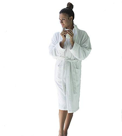 Cariloha Ultra-Plush Bamboo Bathrobe - Luxuriously Soft and Comfortable - Wicks Moisture - Eco-friendly - Unisex - Large/XLarge - White