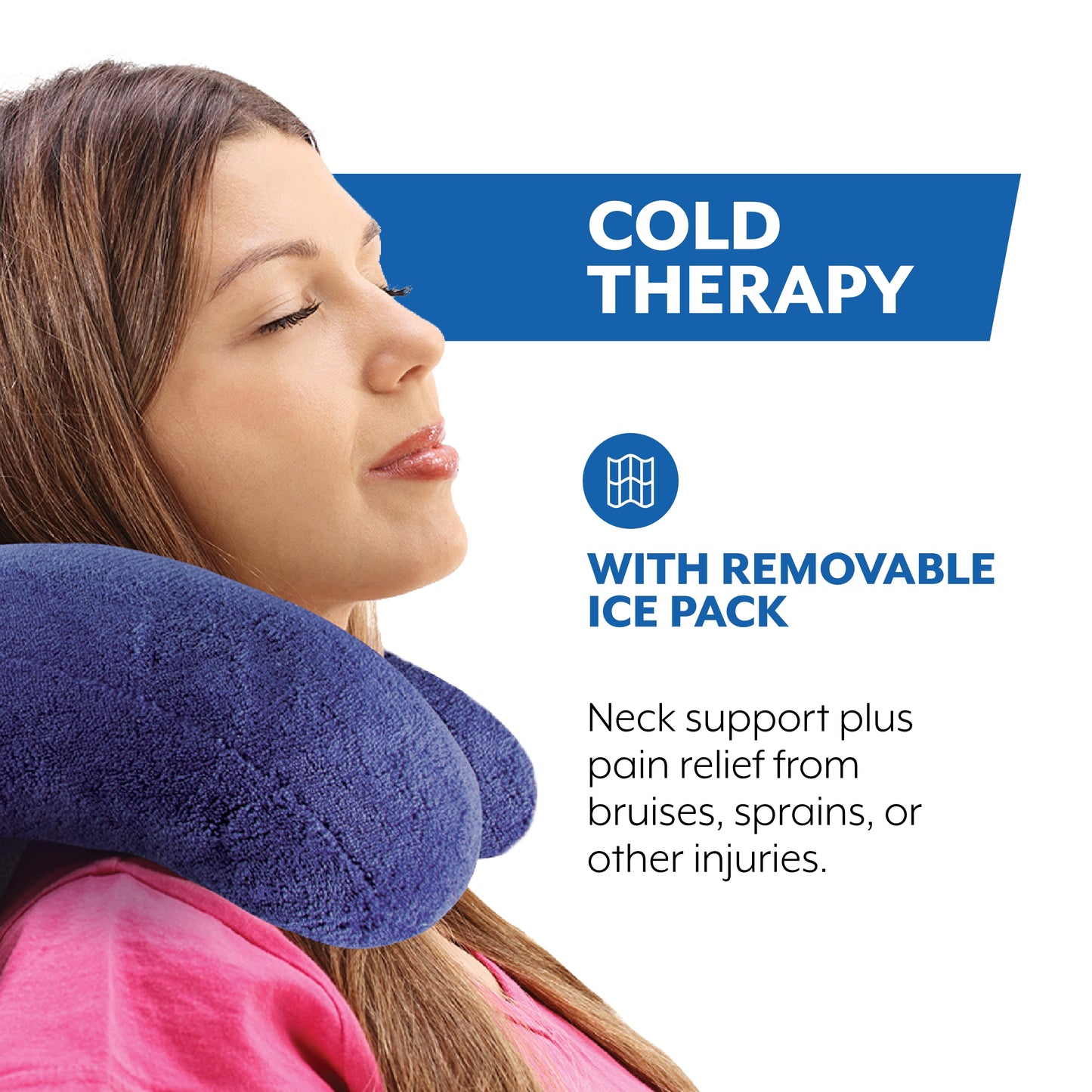 Brownmed Polar Ice Neck Support with Cooling Relief - Blue