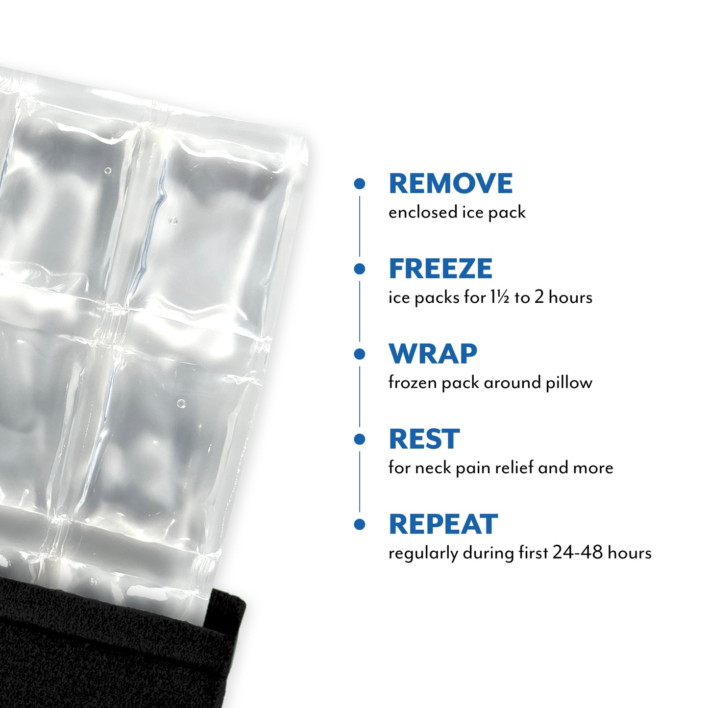 Brownmed Polar Ice Neck Support with Cooling Relief - Blue