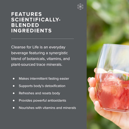 Isagenix Cleanse for Life - Detox Cleanse Drink with Vitamin B12, Niacin and Vitamin B6 for Overall Wellness - 96 Gram Canister (Natural Rich Berry Flavor)