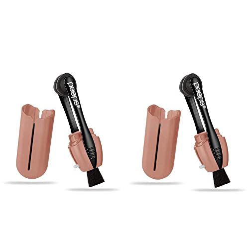 CarbonKlean Peeps Eyeglass Lens Cleaner - Efficient and Durable Carbon Microfiber Technology - Exclusively Used by NASA - 500 Uses (Rose Gold, 2 Pack)