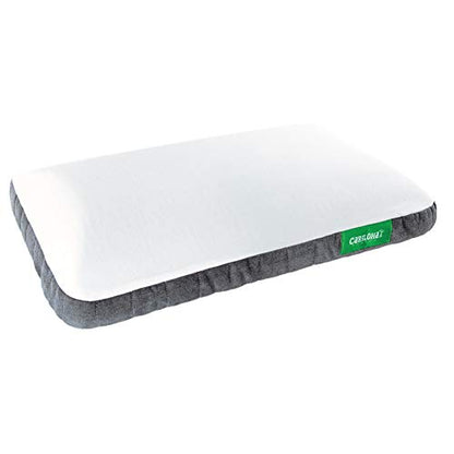 Cariloha Gel Pillow - Neck Support - Charcoal Memory Foam - Cooling Gel Pillow - Standard - White