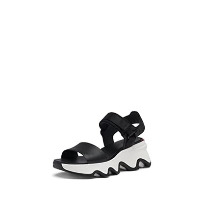 Sorel Women's Kinetic‚Ñ¢ Impact Y-Strap High Sandal - Black, Sea Salt - Size 9