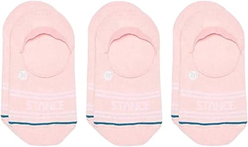 Stance Basic No Show Socks [3 Pack] (Small, Pink)