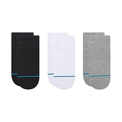 Stance Icon Low 3 Pk Low Socks (Large, Multi)