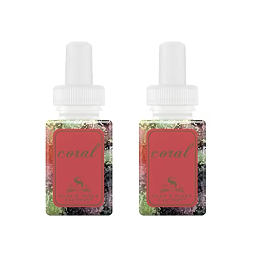 Pura and Soap & Paper Factory - Fragrance for Smart Home Air Diffusers - Room Freshener - Aromatherapy Scents for Bedrooms & Living Rooms - Odor Eliminator - 2 Pack - Aqua