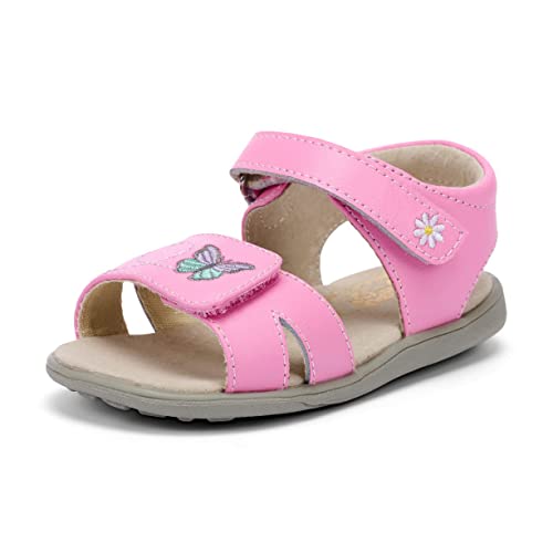 See Kai Run - Olivia III Sandal for Toddlers, Hot Pink Garden, 8
