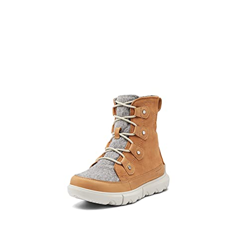 SOREL Women's Explorer II Joan Felt Boot ‚Äî Tawny Buff, Moonstone ‚Äî Waterproof Suede Boots ‚Äî Size 5.5