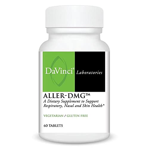 DaVinci Labs Aller-DMG Chewable - Immune Health Support, Histamine Aid & Respiratory Support* - Orange Cream Flavor - 120 Chewable Vegetarian Tablets (60 Servings)
