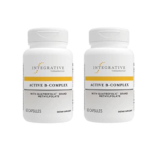 Integrative Therapeutics - Active B-Complex - Cellular Energy Production*- with 8 B-Vitamins, Vitamin B12, Folate, Choline - 60 Capsules, 2 Pack