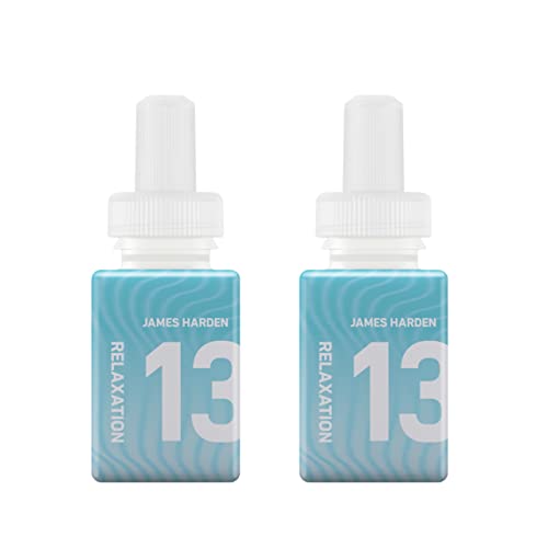 Pura and James Harden - Fragrance for Smart Home Air Diffusers - Room Freshener - Aromatherapy Scents for Bedrooms & Living Rooms - Odor Eliminator - 2 Pack - 13-Relaxation