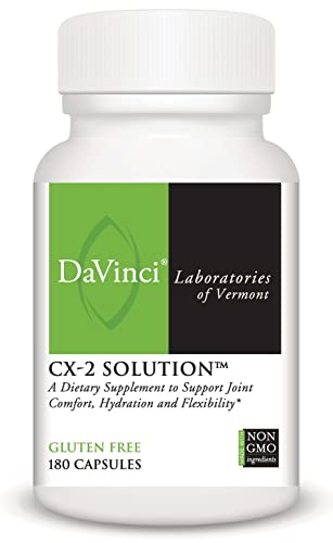 DaVinci Labs CX-2 Solution - Dietary Supplement to Support Muscle Function, Joint Health, Hydration and Flexibility* - With Glucosamine HCl, MSM, Sea Cucumber, and More - Gluten-Free - 180 Capsules