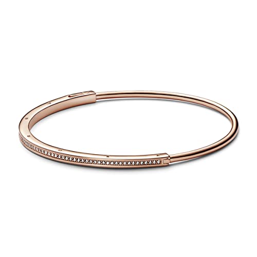 PANDORA Signature I-D Pav√© Bangle, 16 CM, With Gift Box