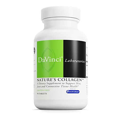 DaVinci Labs Natures Collagen - BioCell Collagen Supplement with MSM & Glucosamine - Helps to Support Joint Health, Skin Health & Connective Tissues - Gluten-Free - 90 Tablets