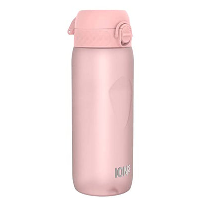 Ion8 Sport/Bike Water Bottle - Leakproof and BPA-free Water Bottle - Fits in Lunch Boxes, Handbags, Cup Holders, Backpacks and Bike Holders, 25 oz/750 ml (Pack of 1) - OneTouch 2.0 - Rose Quartz 2.0