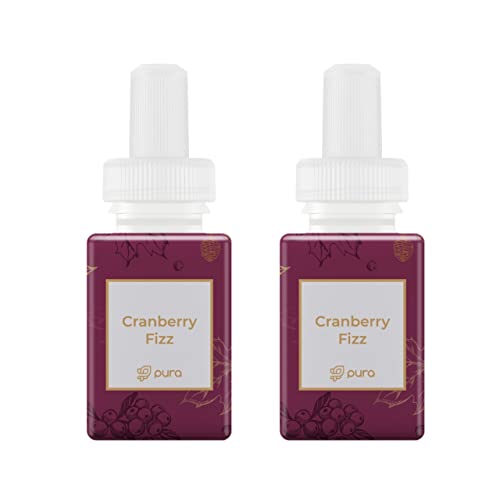Pura - Fragrance for Smart Home Air Diffusers - Room Freshener - Aromatherapy Scents for Bedrooms & Living Rooms - Odor Eliminator - 2 Pack - Cranberry Fizz