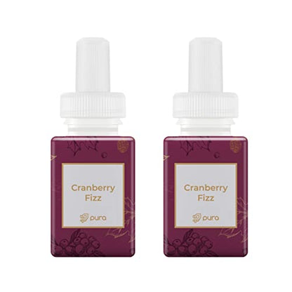 Pura - Fragrance for Smart Home Air Diffusers - Room Freshener - Aromatherapy Scents for Bedrooms & Living Rooms - Odor Eliminator - 2 Pack - Cranberry Fizz