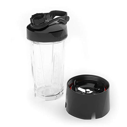Blendtec GO (30 oz) Bottle, Reusable Single Serve Blender Cup, Includes Travel Lid, BPA-Free Jar, Clear