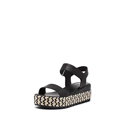 Sorel - Women's - CAMERON FLATFORM SANDAL - Black- Size  12