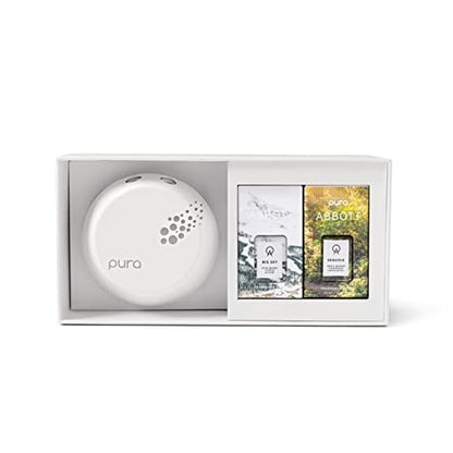 Pura - Smart Home Fragrance Device Starter Set - Scent Diffuser for Homes, Bedrooms & Living Rooms - Includes Fragrance Aroma Diffuser & Two Fragrances - Kenneth Cole