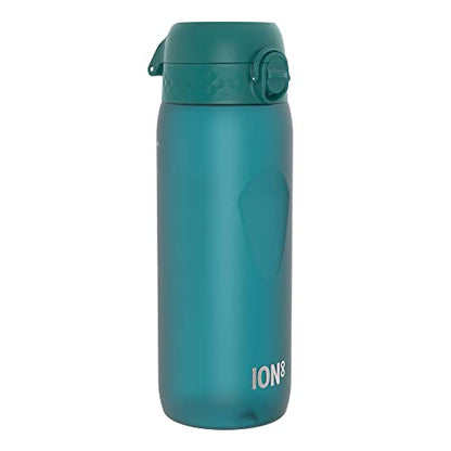 Ion8 Sport/Bike Water Bottle - Leakproof and BPA-free Water Bottle - Fits in Lunch Boxes, Handbags, Cup Holders, Backpacks and Bike Holders, 25 oz/750 ml (Pack of 1) - OneTouch 2.0 - Aqua 2.0