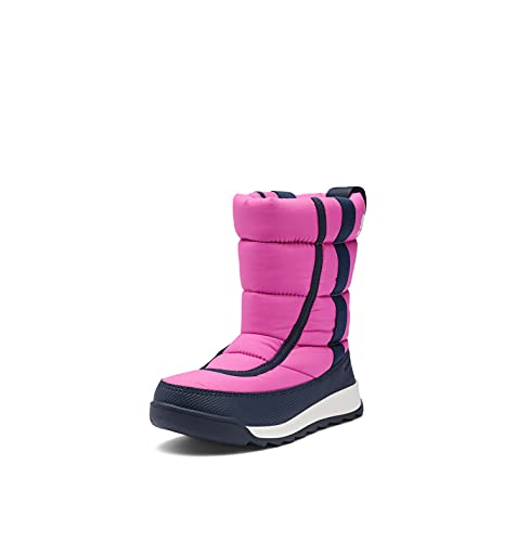SOREL Youth Whitney II Puffy Mid Boot ‚Äî Bright Lavender, Collegiate Navy ‚Äî Waterproof Winter Boots ‚Äî Size 7