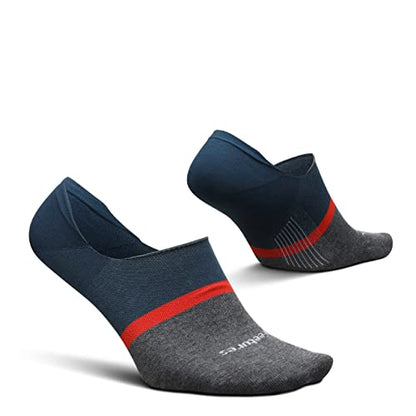 Feetures Men's Everyday No Show Sock (X-Large, Cadet Navy)