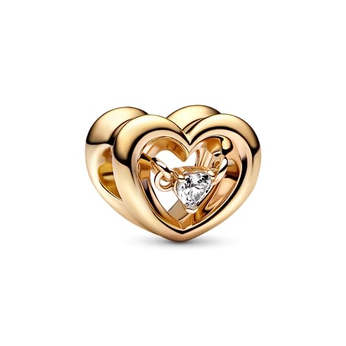 Pandora Radiant Heart & Floating Stone Charm,with Gift Box